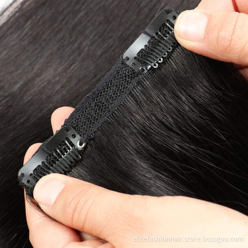Top selling No any split ends Clip in Human Remy Hair Extensions 7pcs Straight Natural Real Hair Clip in Hair Extensions